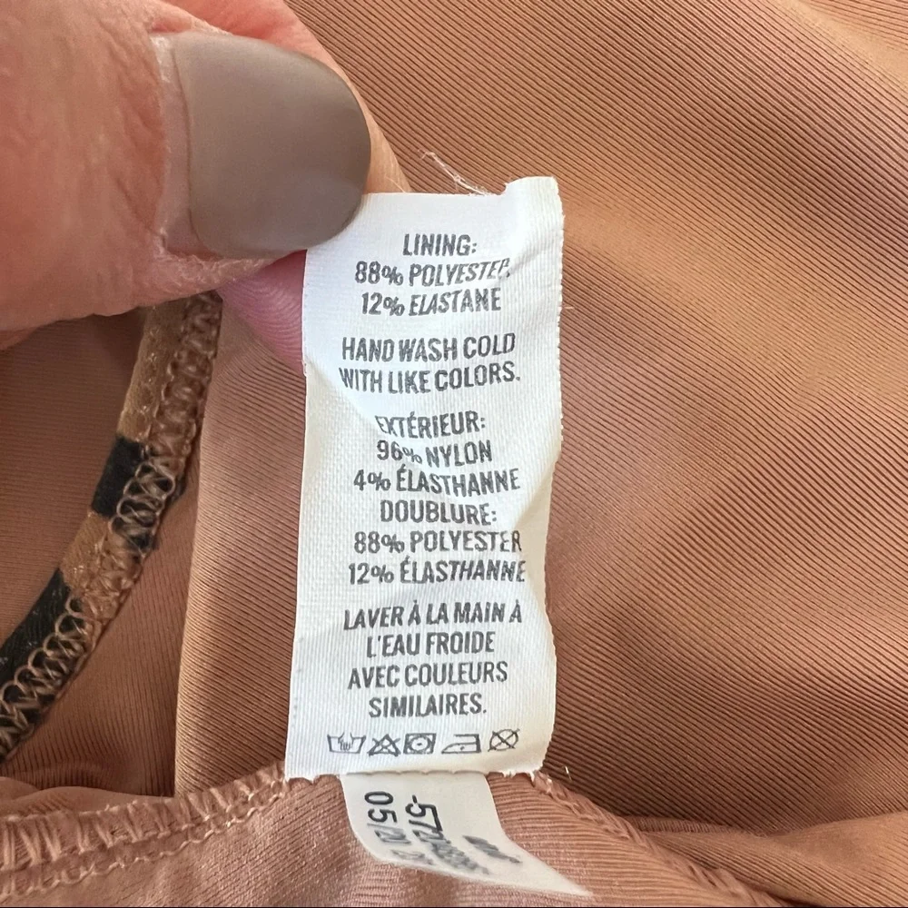 Like-New Aerie Wrap One-Piece Cutout Swimsuit | Animal Print | Sz M LONG - Picture 11 of 14